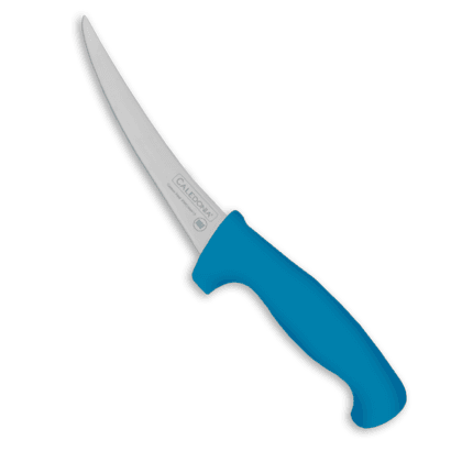 Cuchillo Deshuesador Curvo 6" Color Azul (12 pzas)