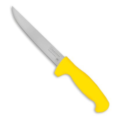 Cuchillo Deshuesador Recto 6" Color Amarillo (12 pzas)