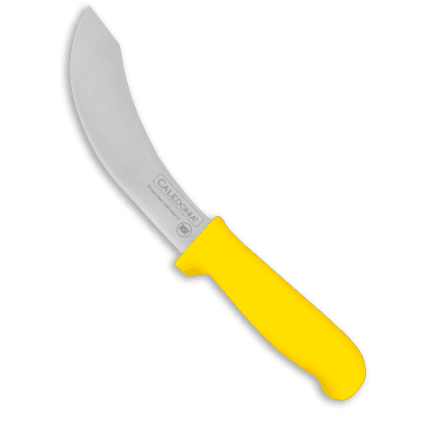 Cuchillo Deslonjador 6" Filo Profesional. Mango Ergonómico. Color Amarillo (12 pzas)