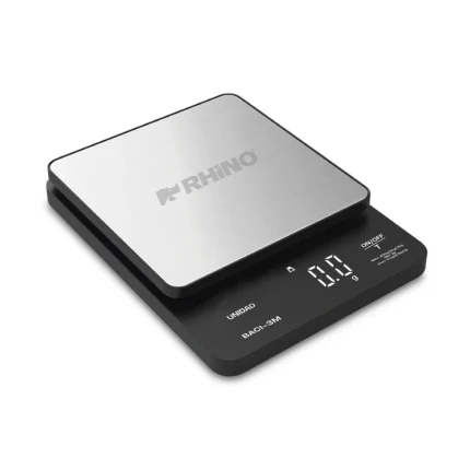 Báscula Digital de Precisión de 0.1 g con Capacidad de 3 kg (12 pzas)